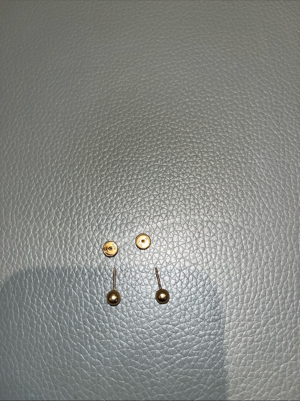 18KT Gold Ball Stud Earrings - Women Jewelry